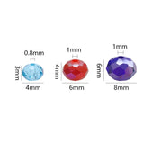 Mixed Glass Rondelle Beads for Jewelry Making DIY