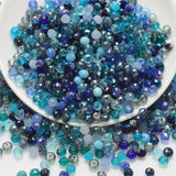 Mixed Glass Rondelle Beads for Jewelry Making DIY