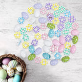 50Pcs Easter Wooden Beads Decorations for Party