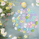 50Pcs Easter Wooden Beads Decorations for Party