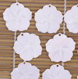 10PCS 27mm Shell Flower Natural Mother of Pearl Loose Beads