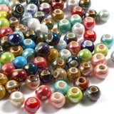 7mm-6mm Ceramic Beads Round At Random Plating Loose Spacer Beads