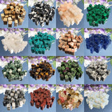 Square Stone Agates Jades Amazonite Cube Beads 15in