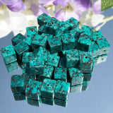 Square Stone Agates Jades Amazonite Cube Beads 15in