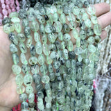 5-12mm Natural Prehnites Loose Spacer Beads for Jewelry Making DIY