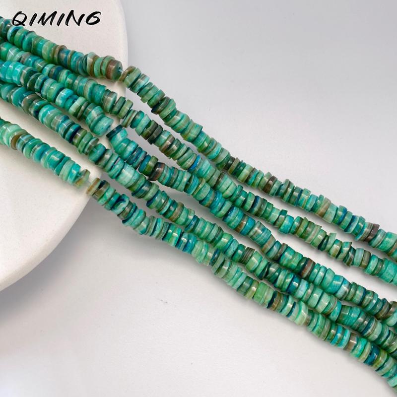 6-7mm Natural Shell Heishi Beads 38cm Strand DIY Jewelry Making