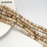6-7mm Natural Shell Heishi Beads 38cm Strand DIY Jewelry Making