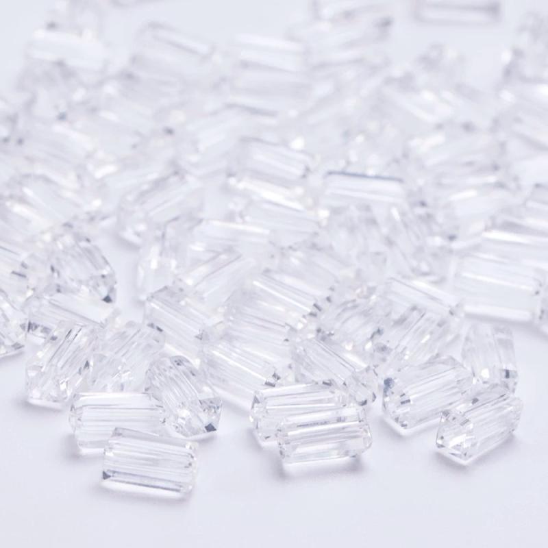 100 Pcs 4MM Czech Cube Glass Beads DIY Jewelry Making Crystal Spacer