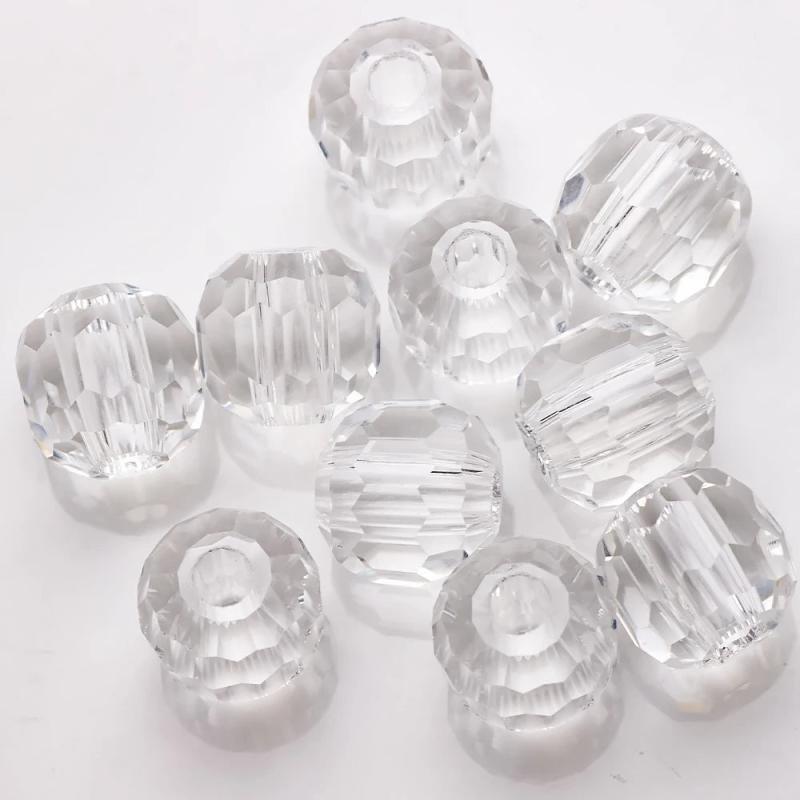 10/12MM Crystal Glass Round Stone Bead for Jewelry Making