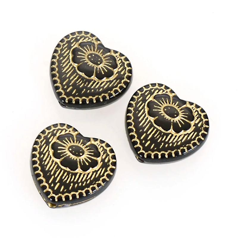 Miasol 30 Pcs 18MM Acrylic Antique Spacers Charms Beads For Diy Jewelry Making