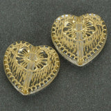 Miasol 30 Pcs 18MM Acrylic Antique Spacers Charms Beads For Diy Jewelry Making