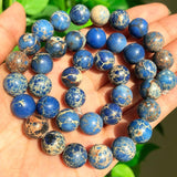 Natural Stone Sea Sediment Jasper Beads 4-12mm Round Loose Beads