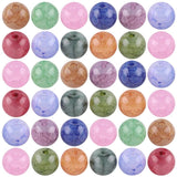 45Pcs 8mm Crackle Stone Glass Round Spacer Beads DIY Jewelry Making Charms