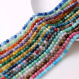 45Pcs 8mm Crackle Stone Glass Round Spacer Beads DIY Jewelry Making Charms