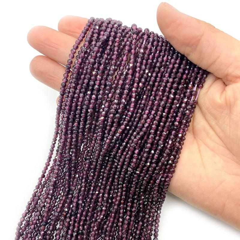 Natural Stone Faceted Loose Beads for DIY Necklaces and Bracelets