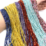 Natural Stone Faceted Loose Beads for DIY Necklaces and Bracelets