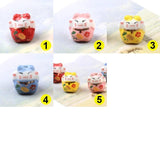 13mm Lucky Cat Animal Ceramic Beads Colorful Loose Porcelain DIY Beads