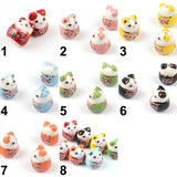16x18mm Ceramic Beads Lucky Cat DIY Jewelry Making