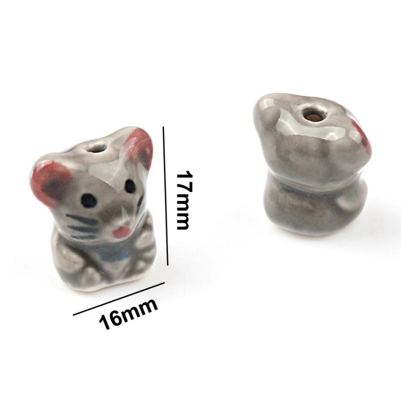 Hand-painted Chinese Zodiac Beads Animal Pendant Bracelet DIY