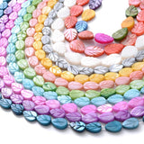 Leaf Natural Freshwater Shell Beads Colored Spacer Beads for Jewelry Making