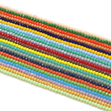 360Pcs 4mm Briolette 5040 Rondelle Faceted Crystal Glass Round Beads
