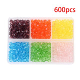 4mm Multicolor Glass Seed Beads Set - Rhombus Beads for DIY Jewelry Making