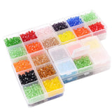 4mm Multicolor Glass Seed Beads Set - Rhombus Beads for DIY Jewelry Making