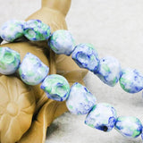Multicolor Riverstones Rainbow Skull Beads 12mm DIY Jewelry Making