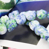 Multicolor Riverstones Rainbow Skull Beads 12mm DIY Jewelry Making