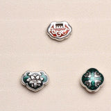 5pcs Classic Drop Oil Charm Beads 12mm Tibetan Silver Spacer DIY