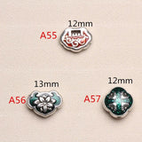 5pcs Classic Drop Oil Charm Beads 12mm Tibetan Silver Spacer DIY