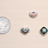 5pcs Classic Drop Oil Charm Beads 12mm Tibetan Silver Spacer DIY
