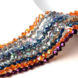 Glass Petal Beads Crystal Cross Pendants For Jewelry Making