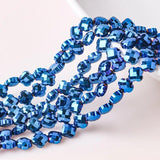 Glass Petal Beads Crystal Cross Pendants For Jewelry Making
