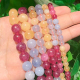 Natural Round Stone Beads for Jewelry Making DIY Bracelet Charms