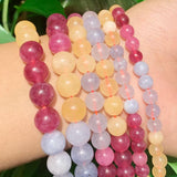 Natural Round Stone Beads for Jewelry Making DIY Bracelet Charms