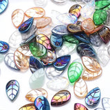 50Pcs/Lot 10*18mm Leaf Shape Loose Beads Earrings Pendants DIY Jewelry Making