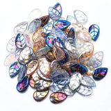 50Pcs/Lot 10*18mm Leaf Shape Loose Beads Earrings Pendants DIY Jewelry Making