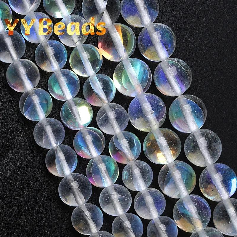 Austria Crystal Moonstone Glitter Beads for Jewelry Making