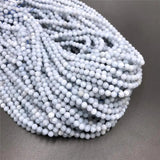 3mm Chalcedony Bead Micro Faceted Small Stone Beads Necklace Bracelet