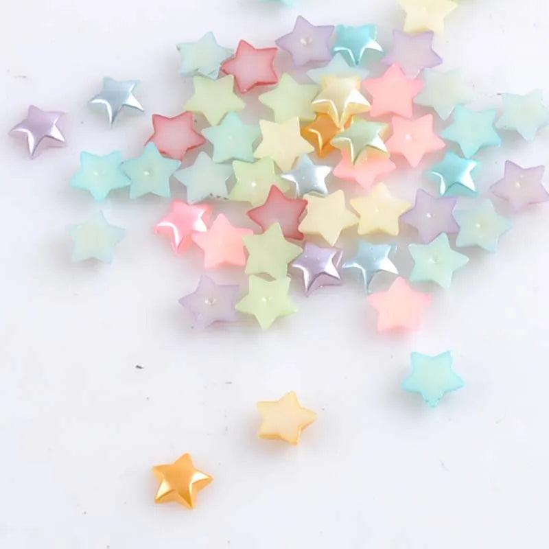 Star Shape Pearl Flatback Beads 200pcs 10mm YKL0427