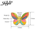 10pcs Butterfly Enamel Beads Spacers DIY Jewelry Making Accessories