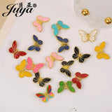 10pcs Butterfly Enamel Beads Spacers DIY Jewelry Making Accessories