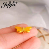 10pcs Butterfly Enamel Beads Spacers DIY Jewelry Making Accessories