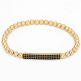 5Pcs/Lot Pave CZ Tube Spacer Beads 5mm Big Hole Bracelets Jewelry Diy
