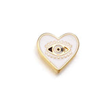 10pcs Alloy Evil Eye Spacer Enamel Beads for Jewelry Making