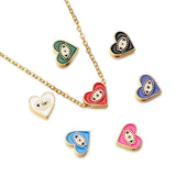 10pcs Alloy Evil Eye Spacer Enamel Beads for Jewelry Making