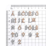 26pcs A-Z Mix Letter Charms Metal Crystal Alphabet Pendant DIY Bracelet Necklace