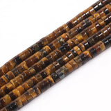 Yellow Tiger Eye Spacer Beads 2x4mm - DIY Bracelet Making