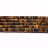Yellow Tiger Eye Spacer Beads 2x4mm - DIY Bracelet Making